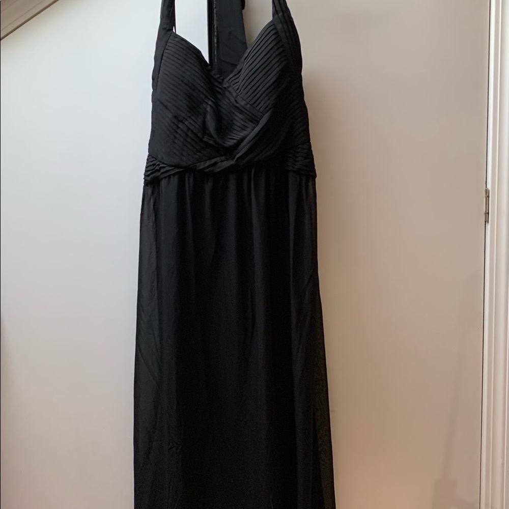 NWT Dress Barn long black halter dress. Size 20W
